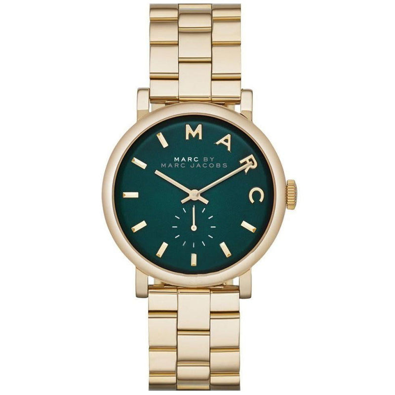 Analogue Watch - Marc Jacobs MBM3245 Ladies Baker Gold Green Watch