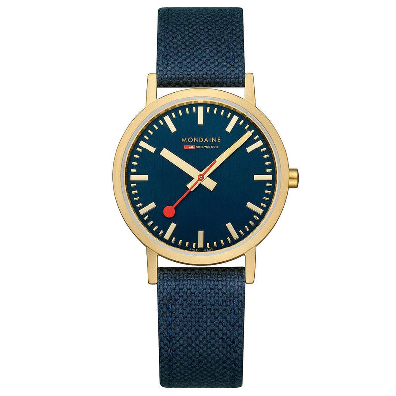 Analogue Watch - Mondaine Classic Unisex Blue Watch A660.30314.40SBQ