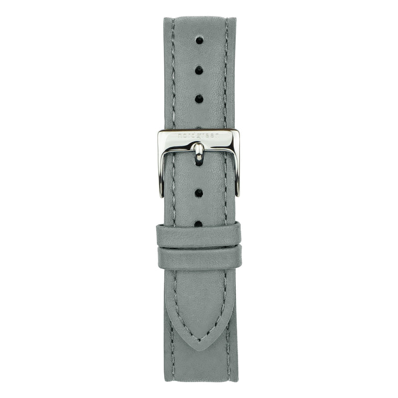 Analogue Watch - Nordgreen Infinity Grey Leather 32mm Silver Gun Case Watch