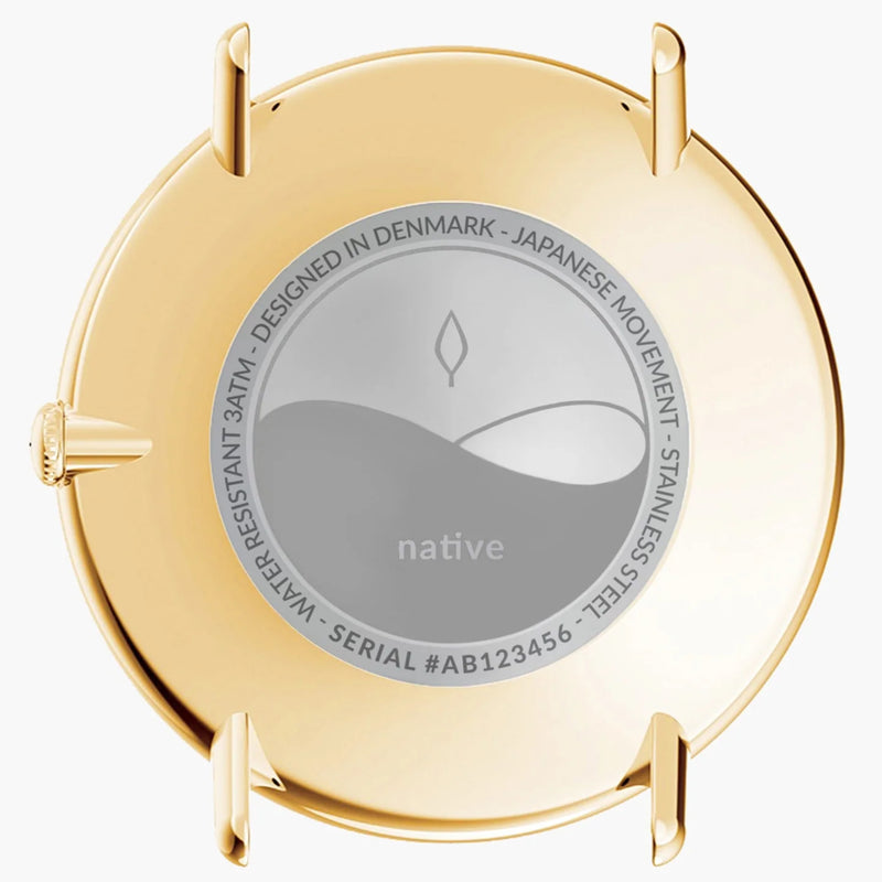Analogue Watch - Nordgreen Native Gold Mesh 32mm Gold Case Watch