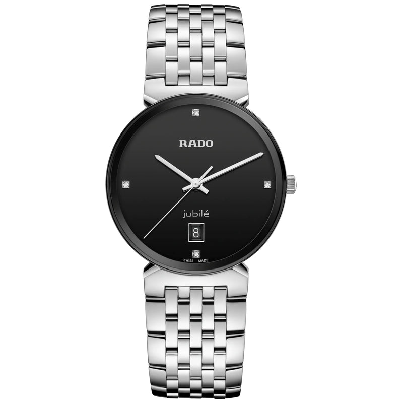 Analogue Watch - Rado Florence Classic Diamonds Unisex Black Watch R48912713