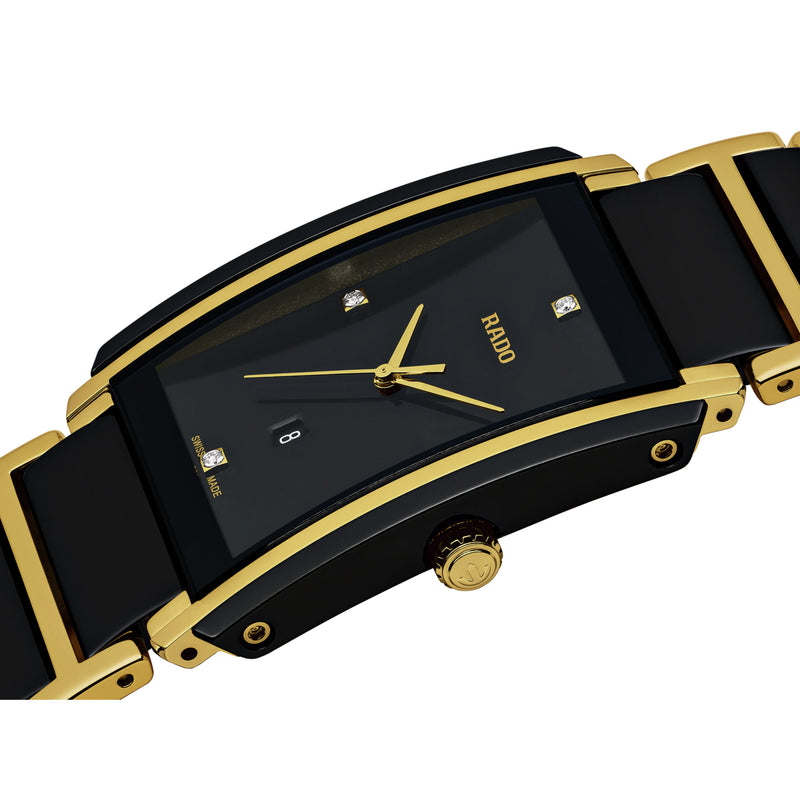 Analogue Watch - Rado Integral Diamonds Unisex Black Watch R20204712