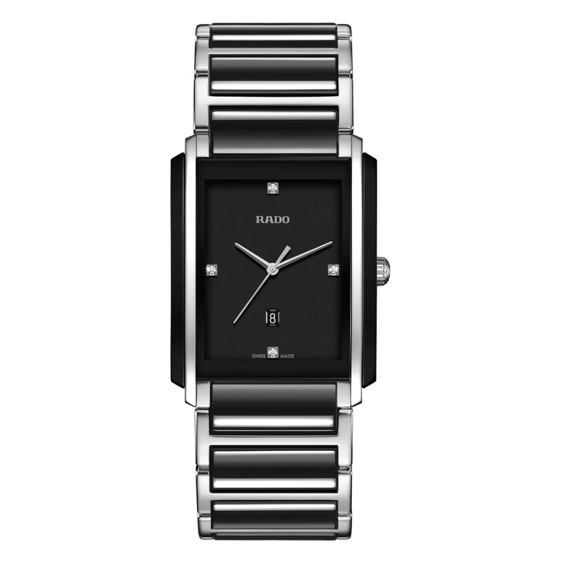 Analogue Watch - Rado Integral Diamonds Unisex Black Watch R20206712