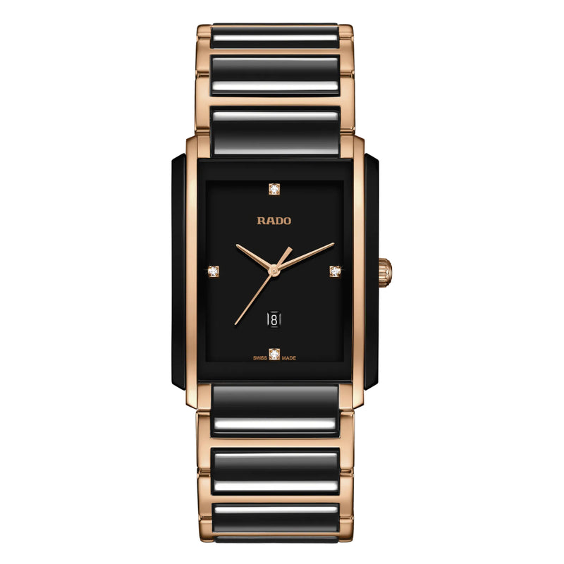 Analogue Watch - Rado Integral Diamonds Unisex Black Watch R20207712