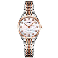Analogue Watch - Rotary Ultra Slim Ladies Pink Watch LB08012/41/D