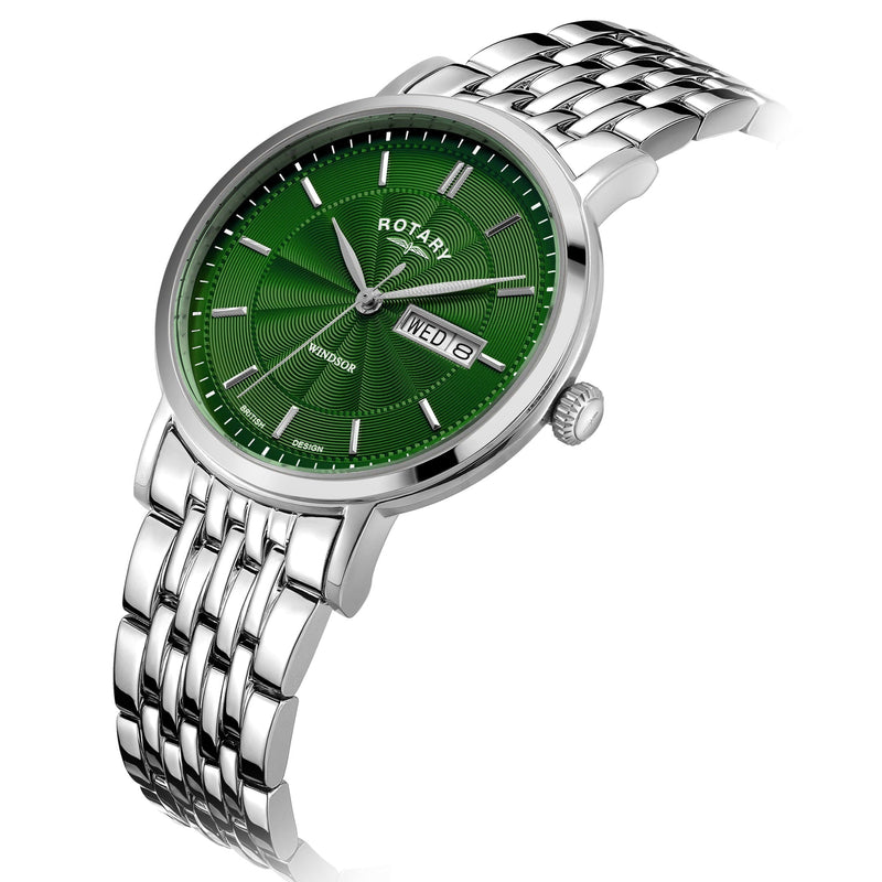 Analogue Watch - Rotary Windsor Men's Green Watch GB05420/24
