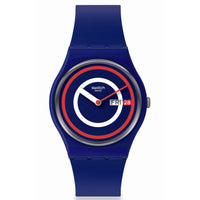 Analogue Watch - Swatch Blue To Basics Men's Watch SO28N703