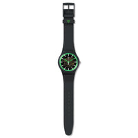 Analogue Watch - Swatch Graphite Pay! Men's Black Watch SVIM100-5300
