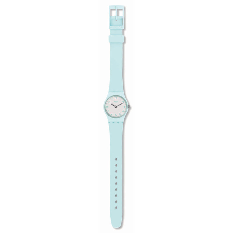 Analogue Watch - Swatch Greenbelle Ladies Blue Watch LG129