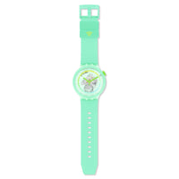 Analogue Watch - Swatch Turquoise Pay! Unisex Green Watch SO27L100-5300