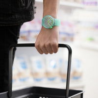 Analogue Watch - Swatch Turquoise Pay! Unisex Green Watch SO27L100-5300