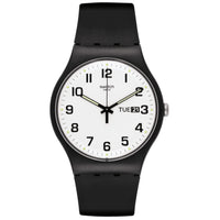 Analogue Watch - Swatch Twice Again Core Collection Men's White Watch SO29B703