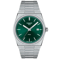 Analogue Watch - Tissot Prx Men's Green Watch T137.410.11.091.00
