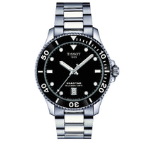 Analogue Watch - Tissot Seastar 1000 40mm Unisex Black Watch T120.410.11.051.00
