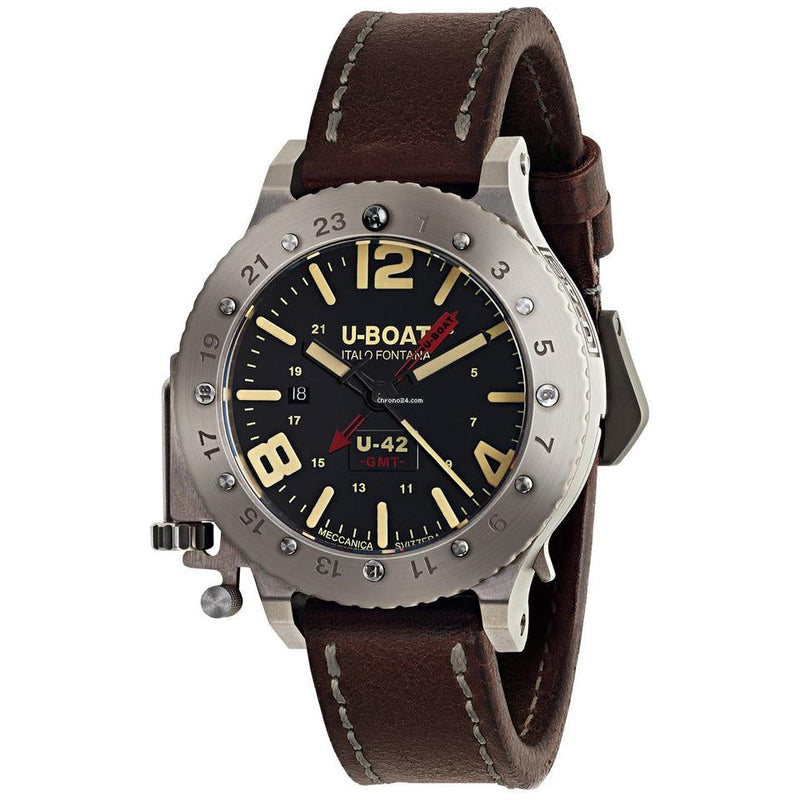 Analogue Watch - U-Boat 8095 Men's Brown GMT Watch