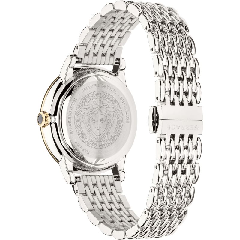 Analogue Watch - Versace Medusa Icon Ladies Silver Watch VEZ200321