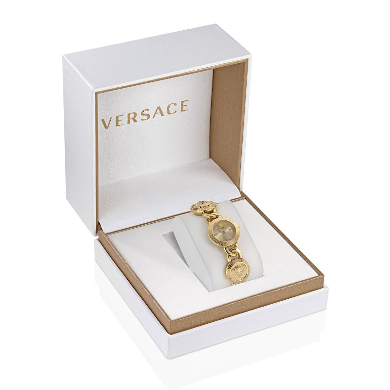 Analogue Watch - Versace Stud Icon Ladies Gold Watch VE3C00222