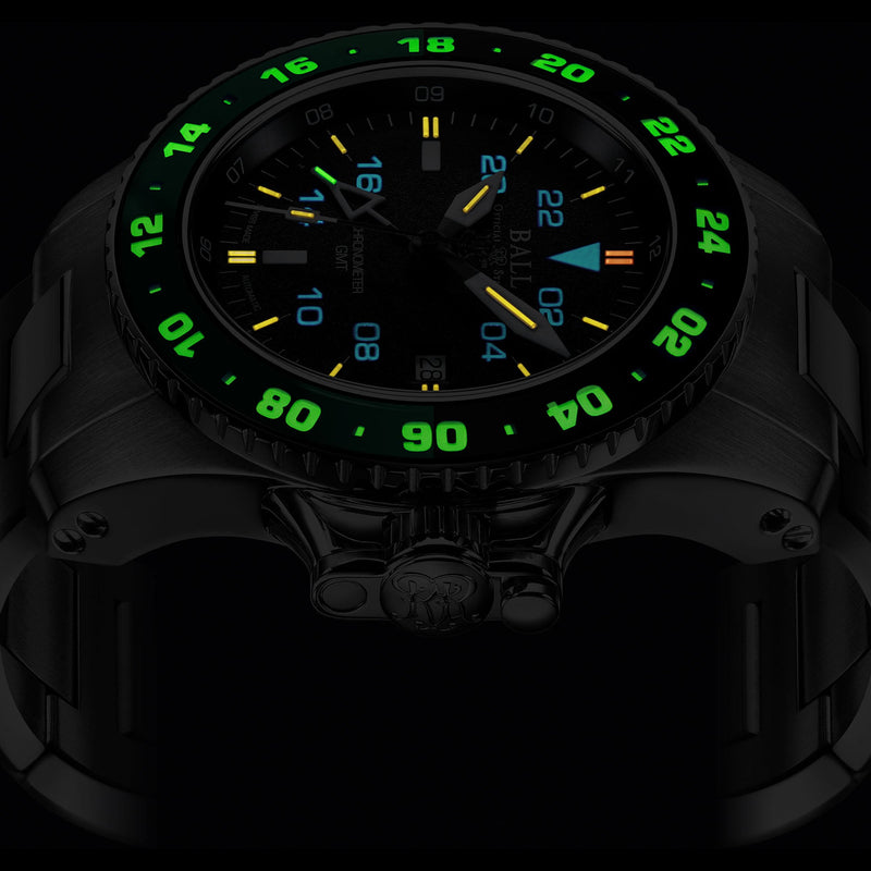 Automatic Watch - Ball Engineer Hydrocarbon AeroGMT II Men's Black Watch DG2018C-S11C-BK