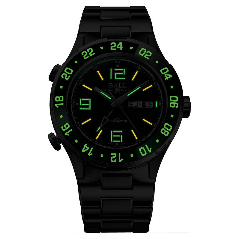 Automatic Watch - Ball Roadmaster Marine GMT Men's Green Watch DG3030B-S2C-GR