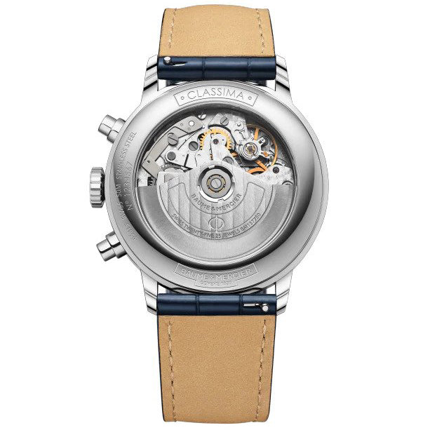 Automatic Watch - Baume Mercier Men's Blue Classima Watch BM0A10330