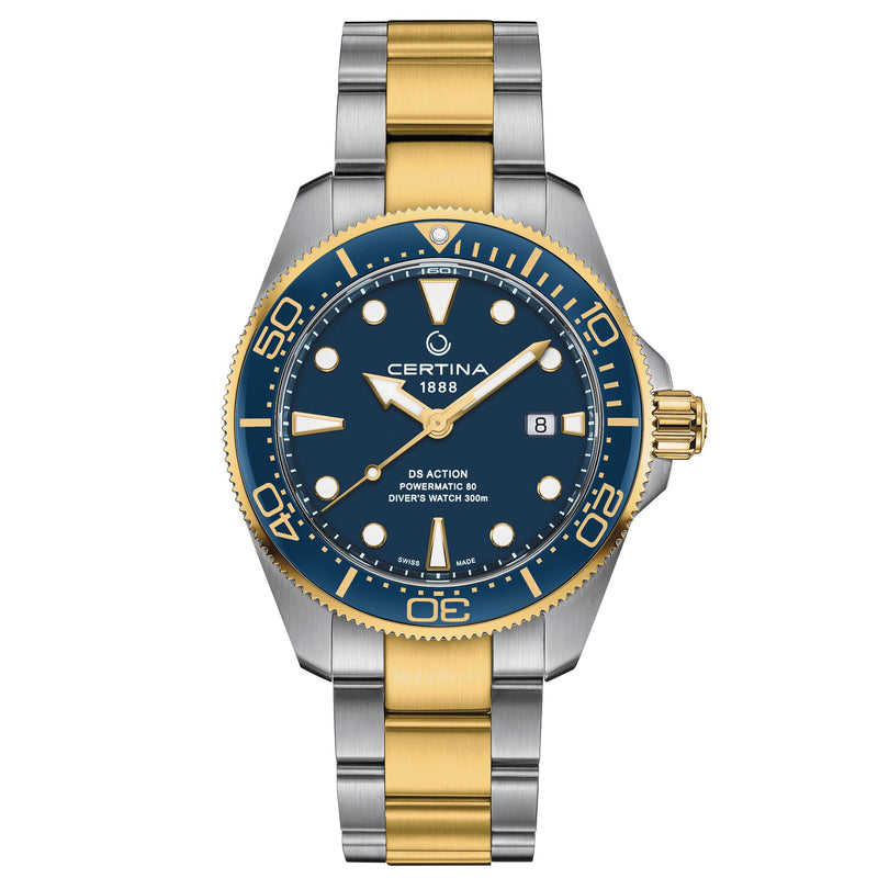 Automatic Watch - Certina DS Action Diver Automatic Men's Two Tone Watch C0326072204100