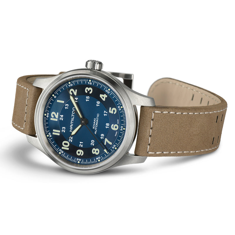 Automatic Watch - Hamilton Khaki Field Titanium Auto Men's Brown Watch H70545540