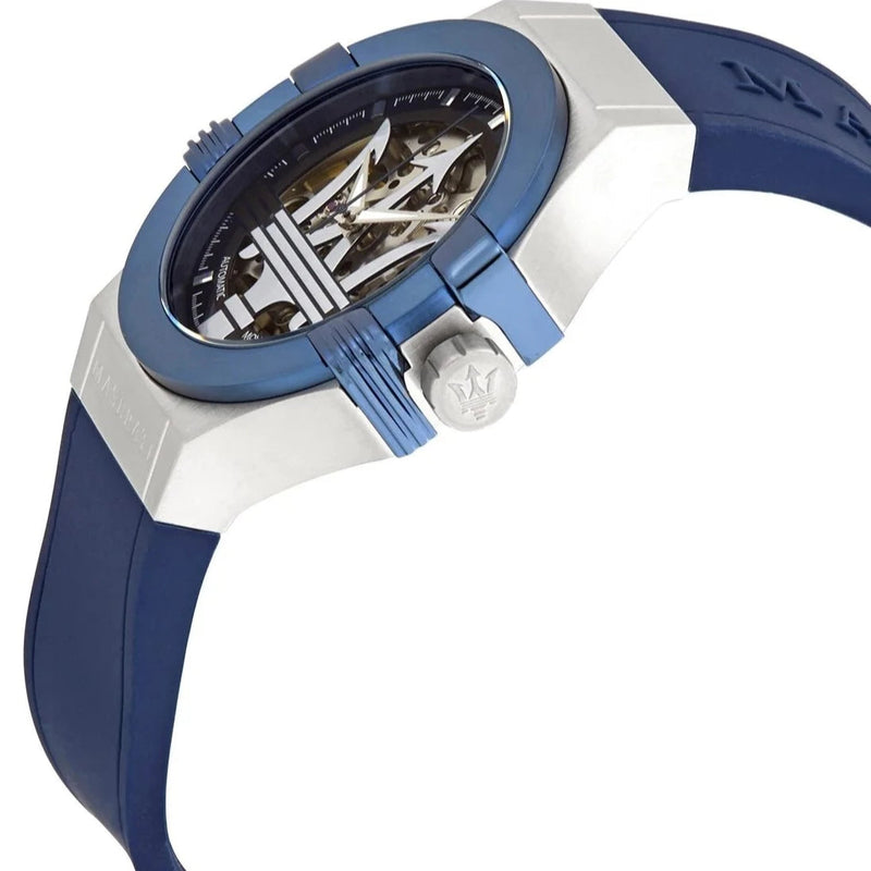 Automatic Watch - Maserati Potenza Auto Men's Silver Watch R8821108035