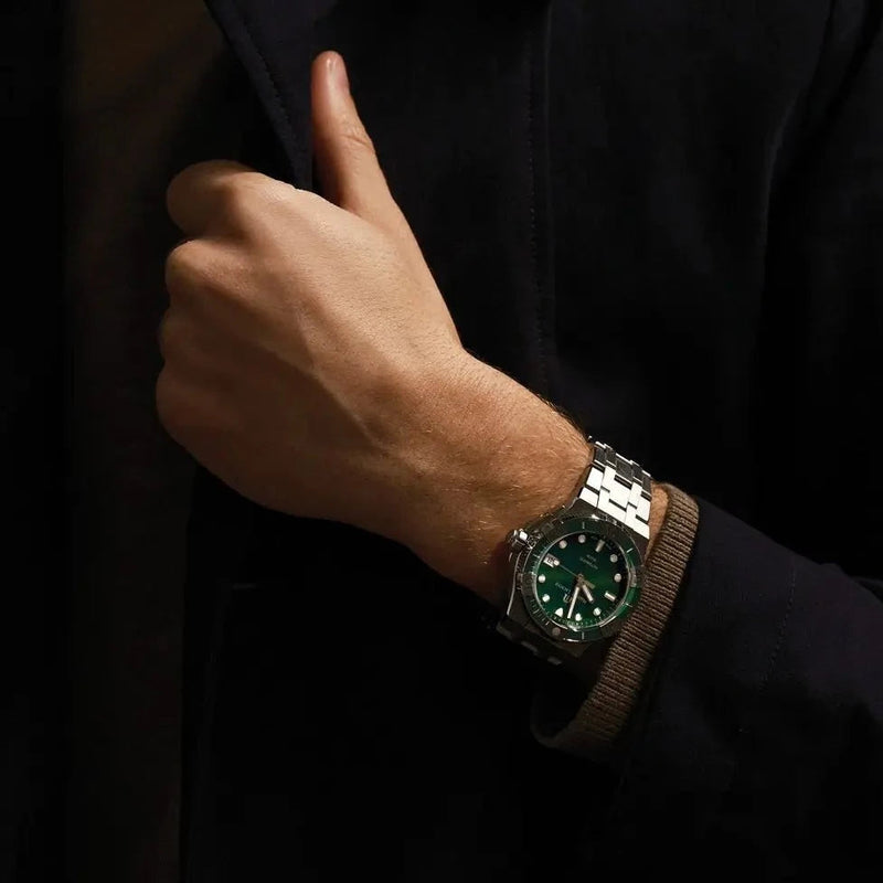 Automatic Watch - Maurice Lacroix Men's Green Aikon Automatic Watch AI6057-SSL52-630-1
