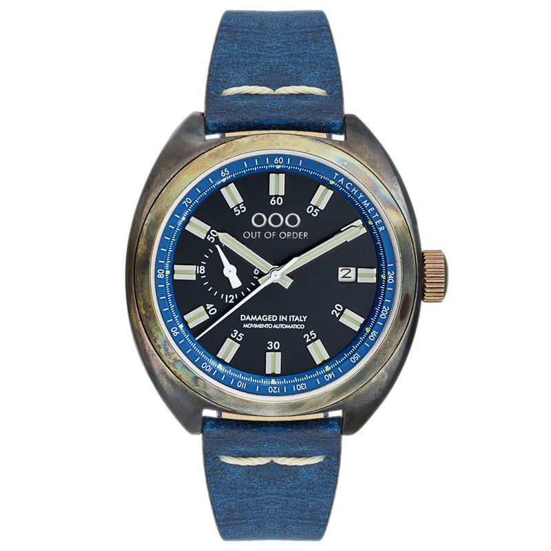 Automatic Watch - Out Of Order Men's Blue Torpedine Watch OOO.001-5.BL