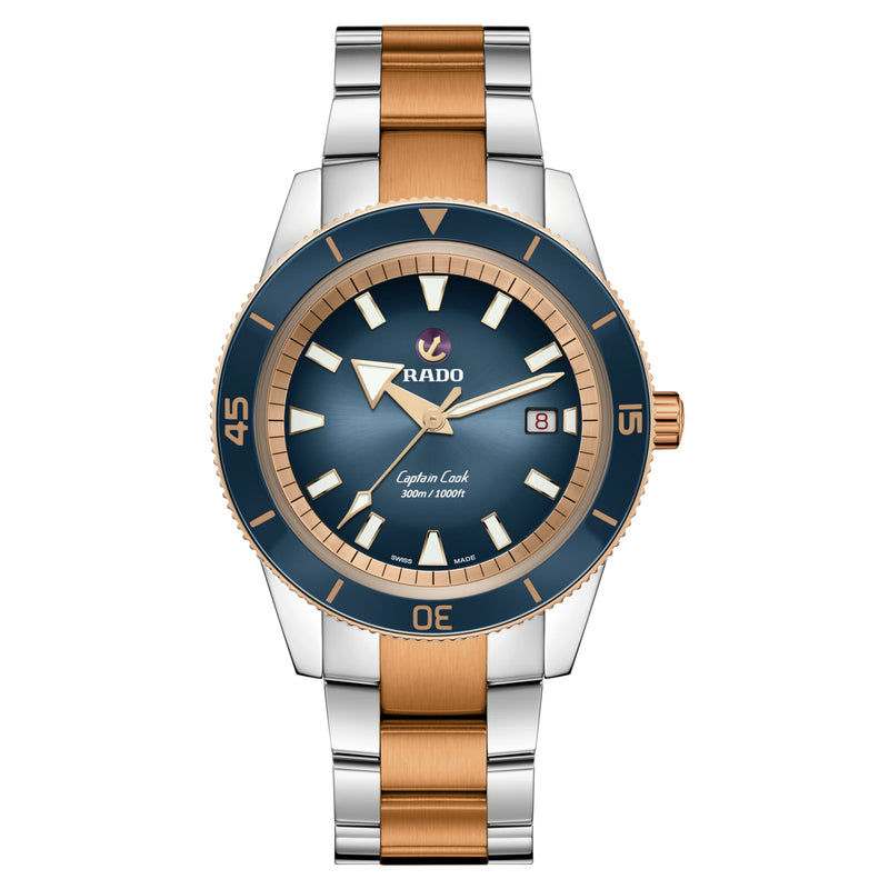 Automatic Watch - Rado Captain Cook Automatic Men's Blue Watch R32137203