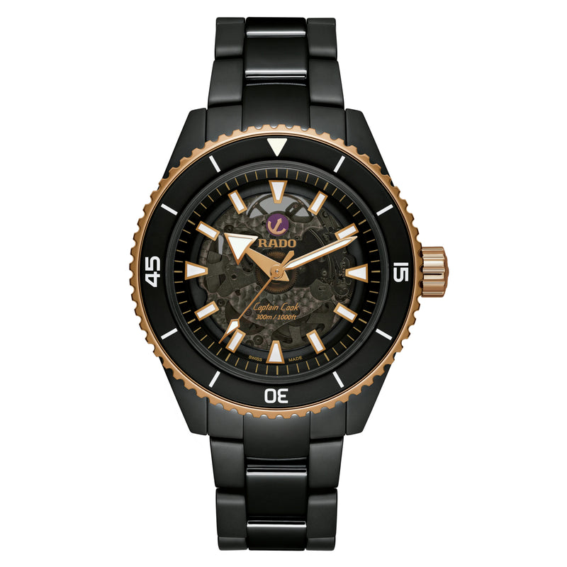 Automatic Watch - Rado Captain Cook High-Tech Ceramic Men's Black Watch R32127162