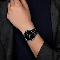 Automatic Watch - Rado True Automatic Diamonds Unisex Black Watch R27056712