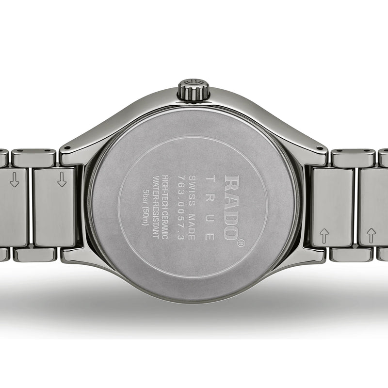 Automatic Watch - Rado True Automatic Diamonds Unisex Grey Watch R27057732