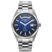 Automatic Watch - Roamer 981666 41 45 50 Primeline Day Date II Men's Blue Watch