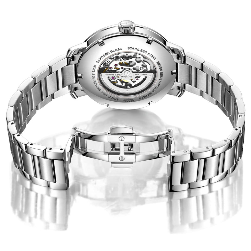 Automatic Watch - Rotary Greenwich Skeleton Men's Blue Watch GB05350/05