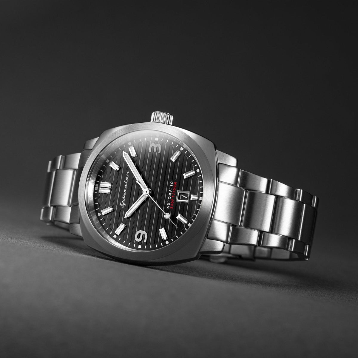 Spinnaker Orologio Automatico da Uomo Hull California - Cassa in Acciaio Inossidabile 316L da 42 mm, Movimento Giapponese, Cinturino in Vera Pelle, Resistenza all'Acqua 10 ATM, Nero - SP-5071-03 Spinnaker Orologio Automatico da Uomo Hull California - Cassa in Acciaio Inossidabile 316L da 42 mm, Movimento Giapponese, Cinturino in Vera Pelle, Resistenza all'Acqua 10 ATM, Nero - SP-5071-03