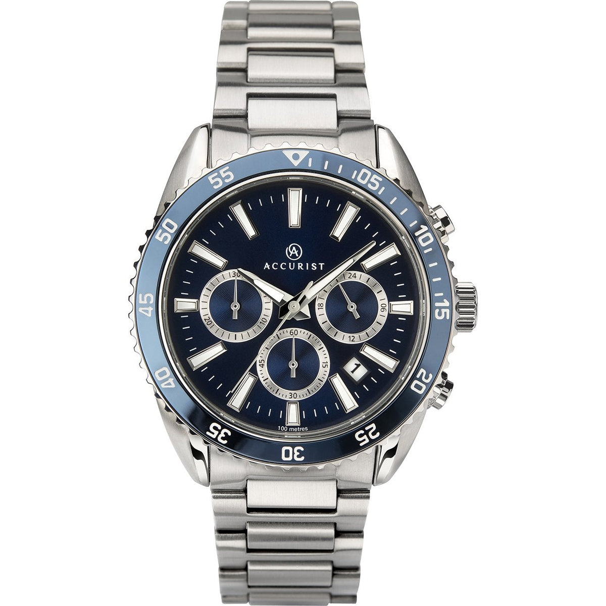 Accurist 7230 Men s Blue Chronograph Watch from WatchPilot