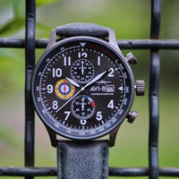 Chronograph Watch - AVI-8 Military Green Hawker Hurricane Chronograph Watch AV-4011-0D