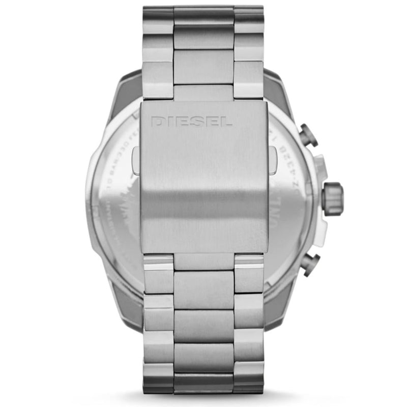 Chronograph Watch - Diesel DZ4328 Men's Silver Mega Chief Chronograph Watch
