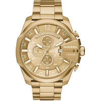 Chronograph Watch - Diesel DZ4360 Men's Mega Chief Gold Chronograph Watch