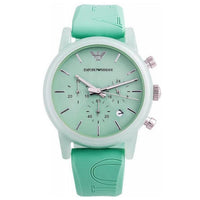 Chronograph Watch - Emporio Armani AR1057 Ladies Green Chronograph Watch