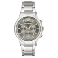 Chronograph Watch - Emporio Armani AR11047 Men's Silver Chronograph Watch