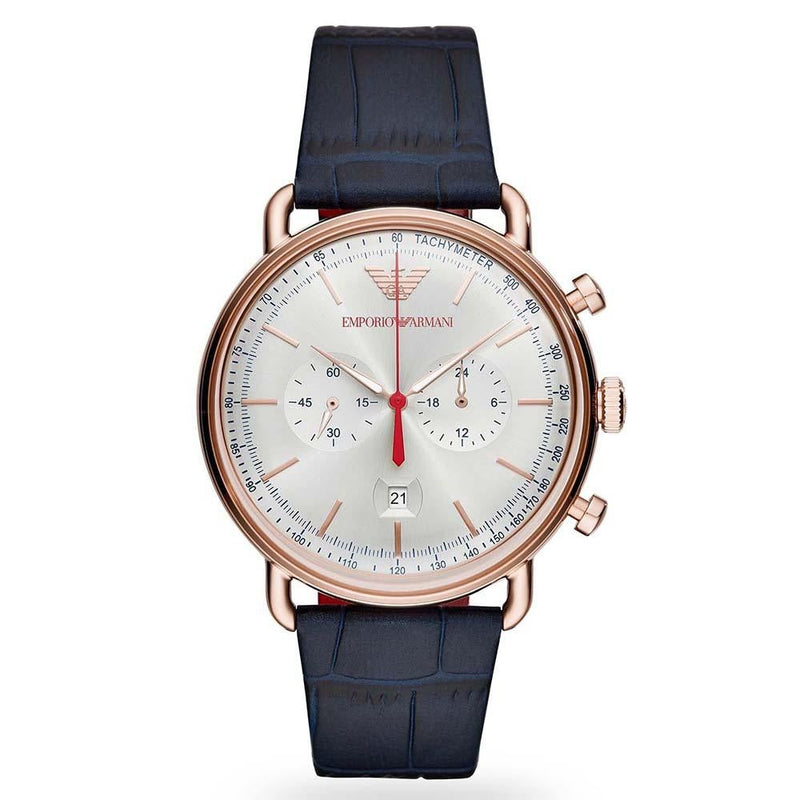 Chronograph Watch - Emporio Armani AR11123 Men's Blue Chronograph Watch