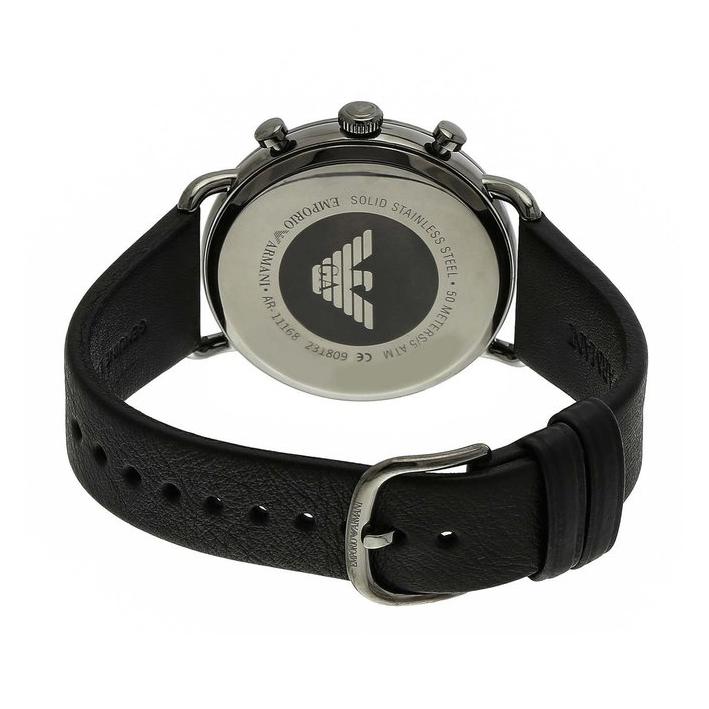 Chronograph Watch - Emporio Armani AR11168 Men's Aviator Black Watch