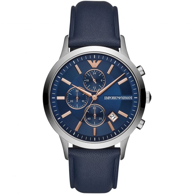 Chronograph Watch - Emporio Armani AR11216 Men's Renato Blue Chronograph Watch