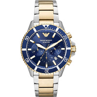 Chronograph Watch - Emporio Armani AR11362 Men's Chronograph Diver Blue Watch