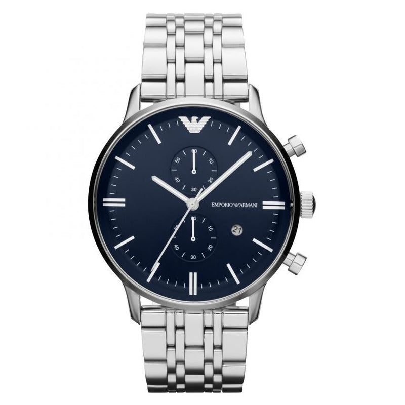Chronograph Watch - Emporio Armani AR1648 Men's Silver Chronograph Watch