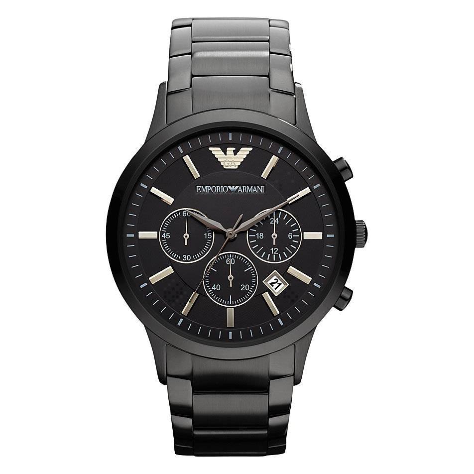 Emporio Armani AR2453 Men's Black Chronograph Watch from WatchPilot