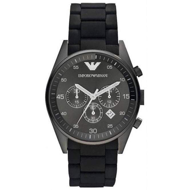 Chronograph Watch - Emporio Armani AR5889 Men's Black Chronograph Watch