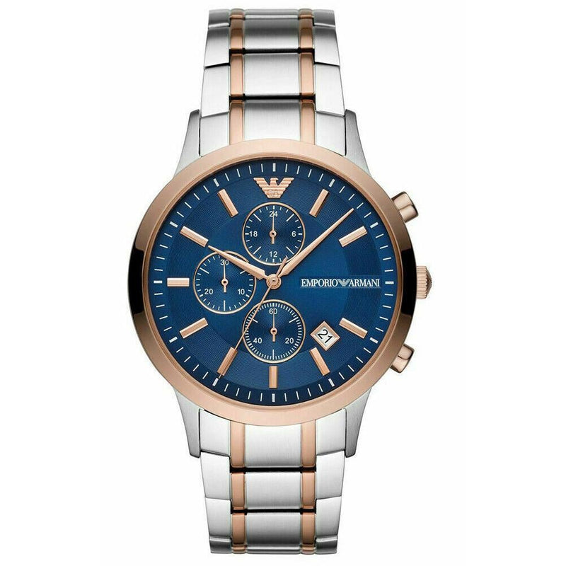 Chronograph Watch - Emporio Armani AR80025 Men's Rose Gold Watch